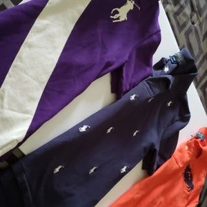 3 Ralph Lauren Polo Shirts